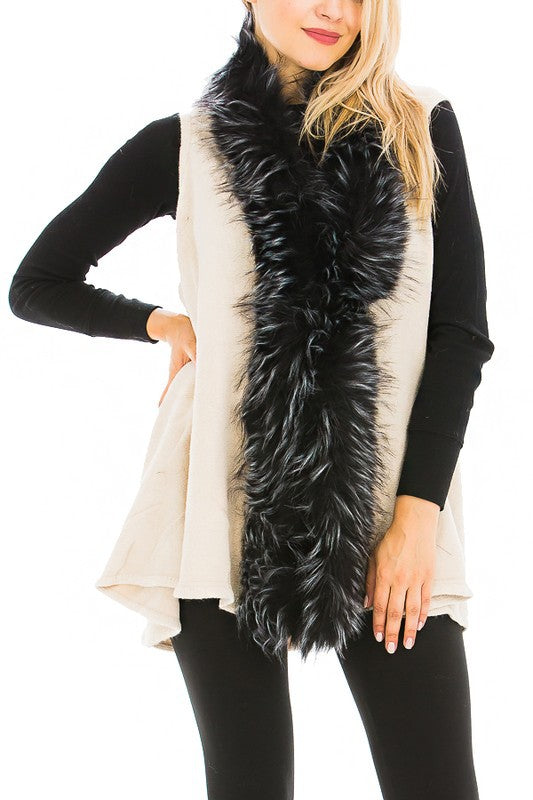 Fur Trim Vest
