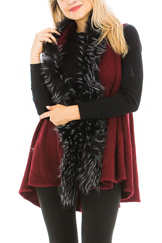 Fur Trim Vest