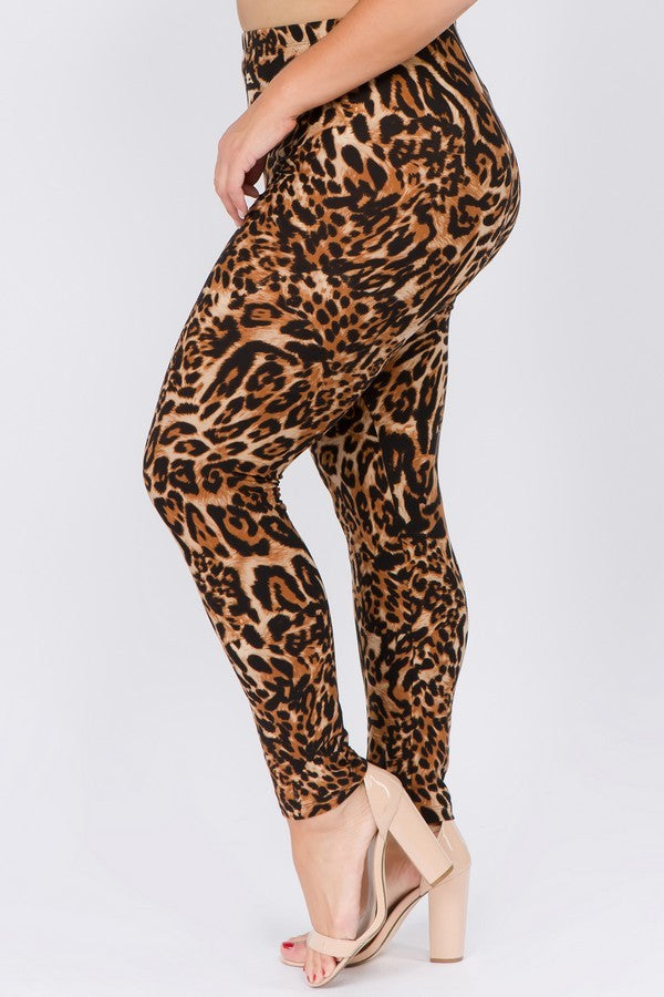 Leggings Plus Women's Leopard Print