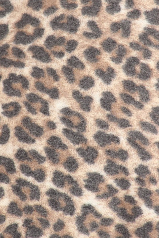 Plus Leopard Print Cardigan