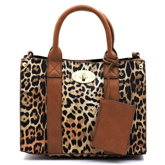 3-in-1 Boxy Satchel With Shoulder Strap