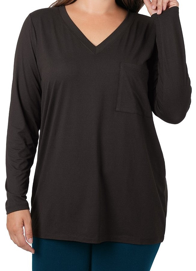 Plus Brushed Microfiber Front Pocket Top