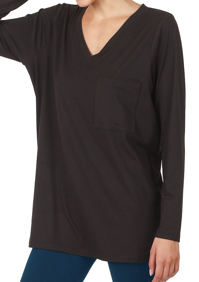 Brushed Microfiber Front Pocket Top