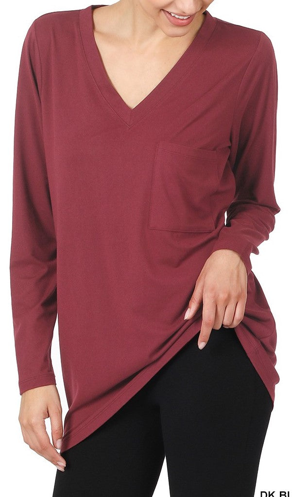 Brushed Microfiber Front Pocket Top