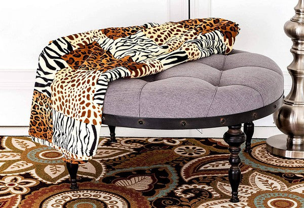 Throw Blanket Safari Print