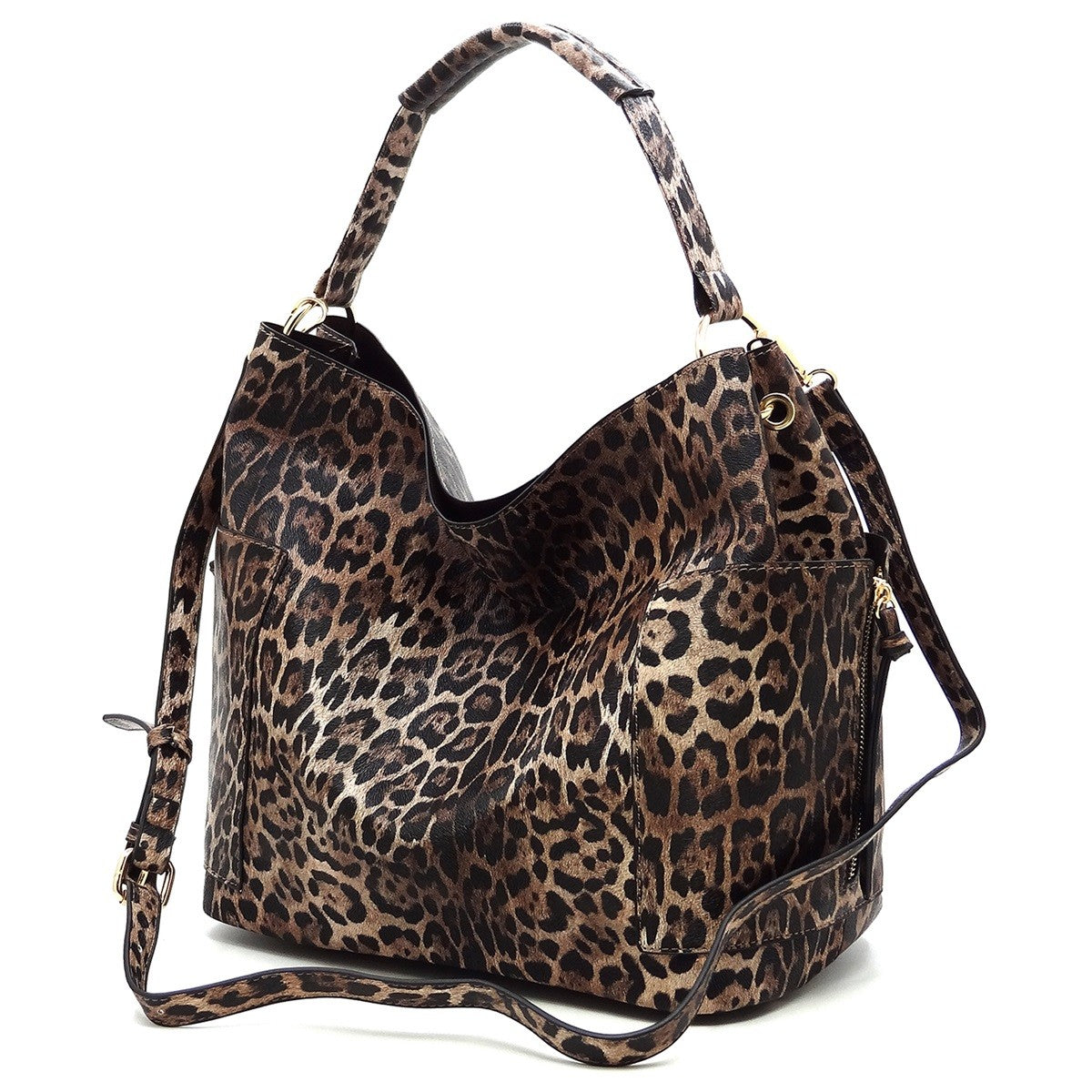 Leopard Hobo Shoulder Bag