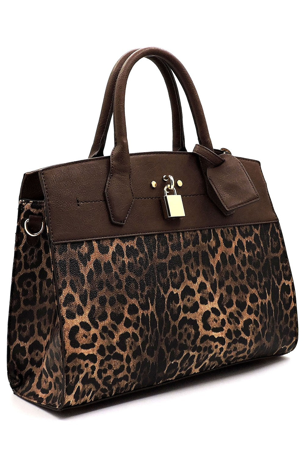 Leopard Padlock 2-in-1 Satchel