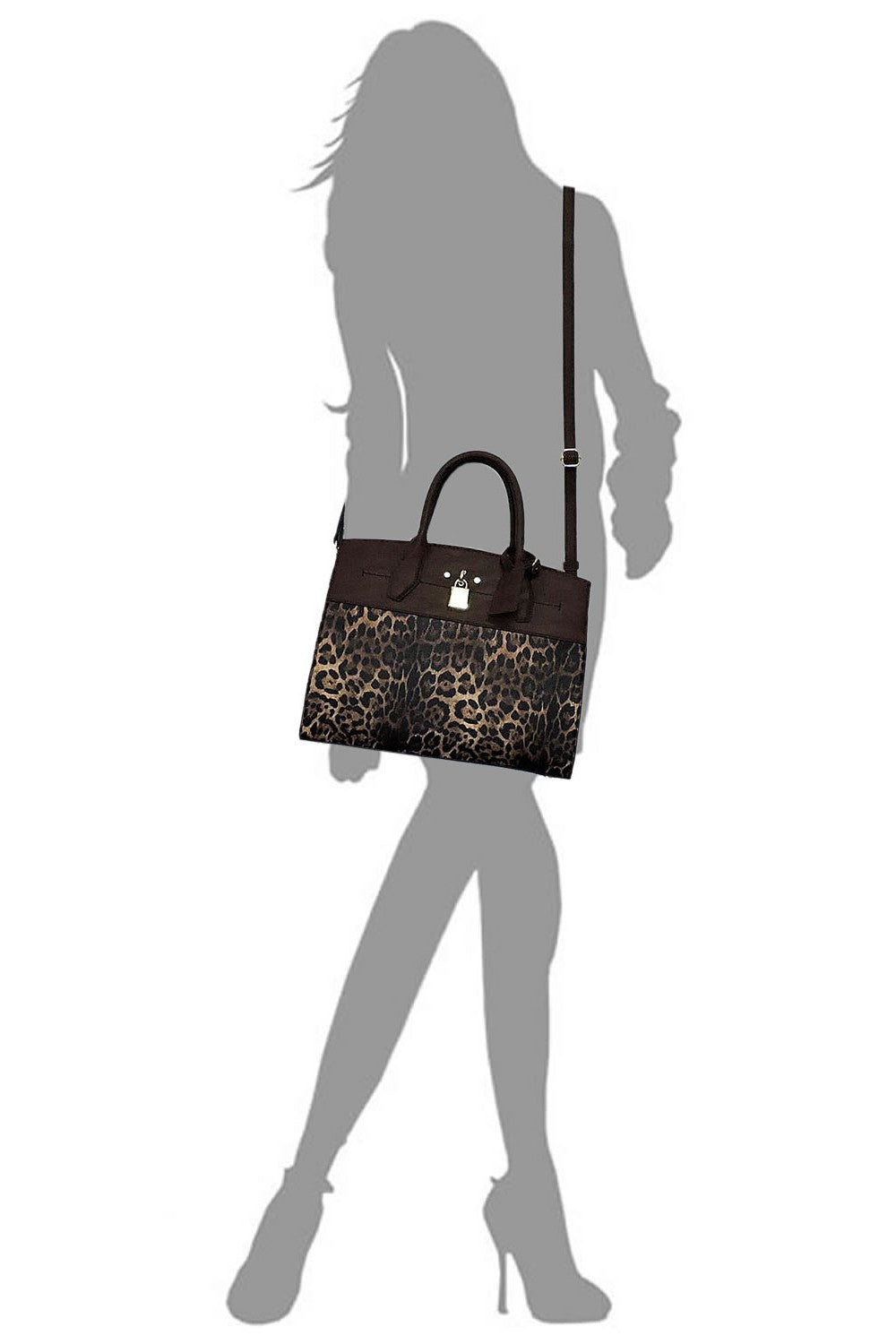 Leopard Padlock 2-in-1 Satchel