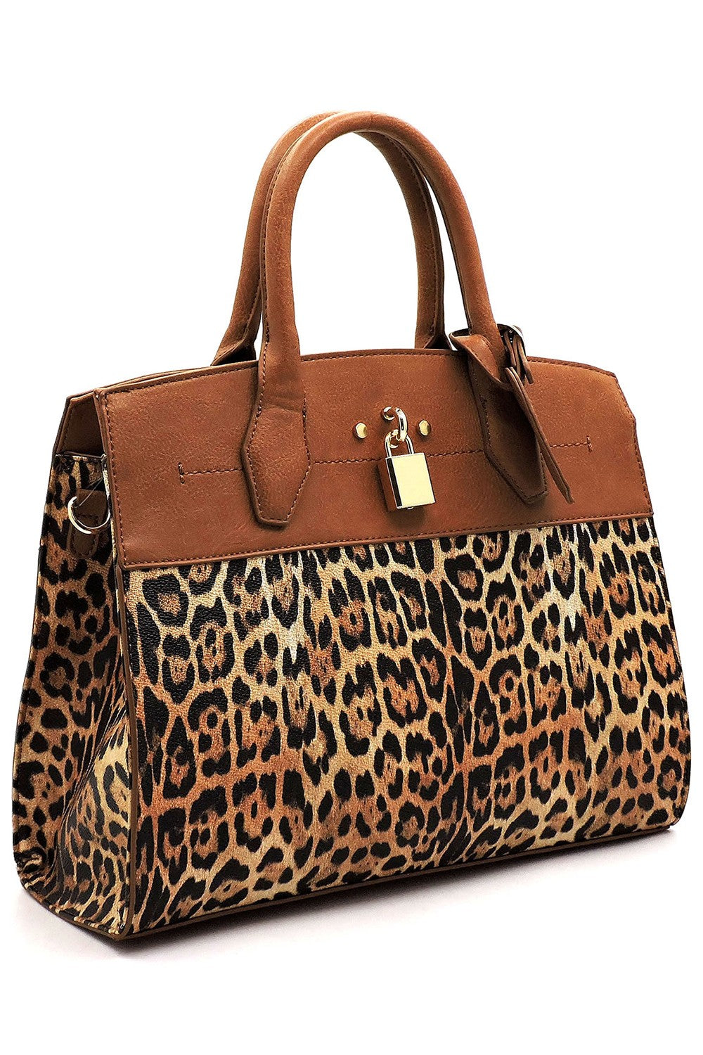Leopard Padlock 2-in-1 Satchel
