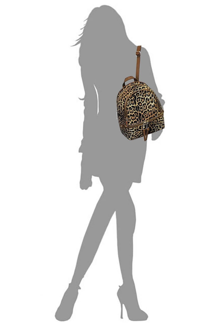 Leopard 2-in-1 Backpack Wallet Set