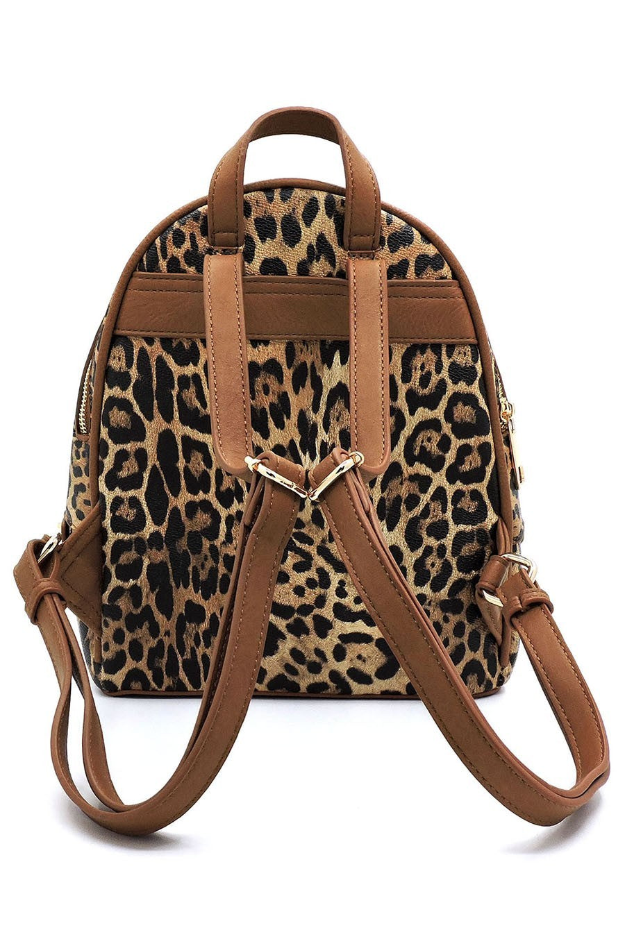 Leopard 2-in-1 Backpack Wallet Set