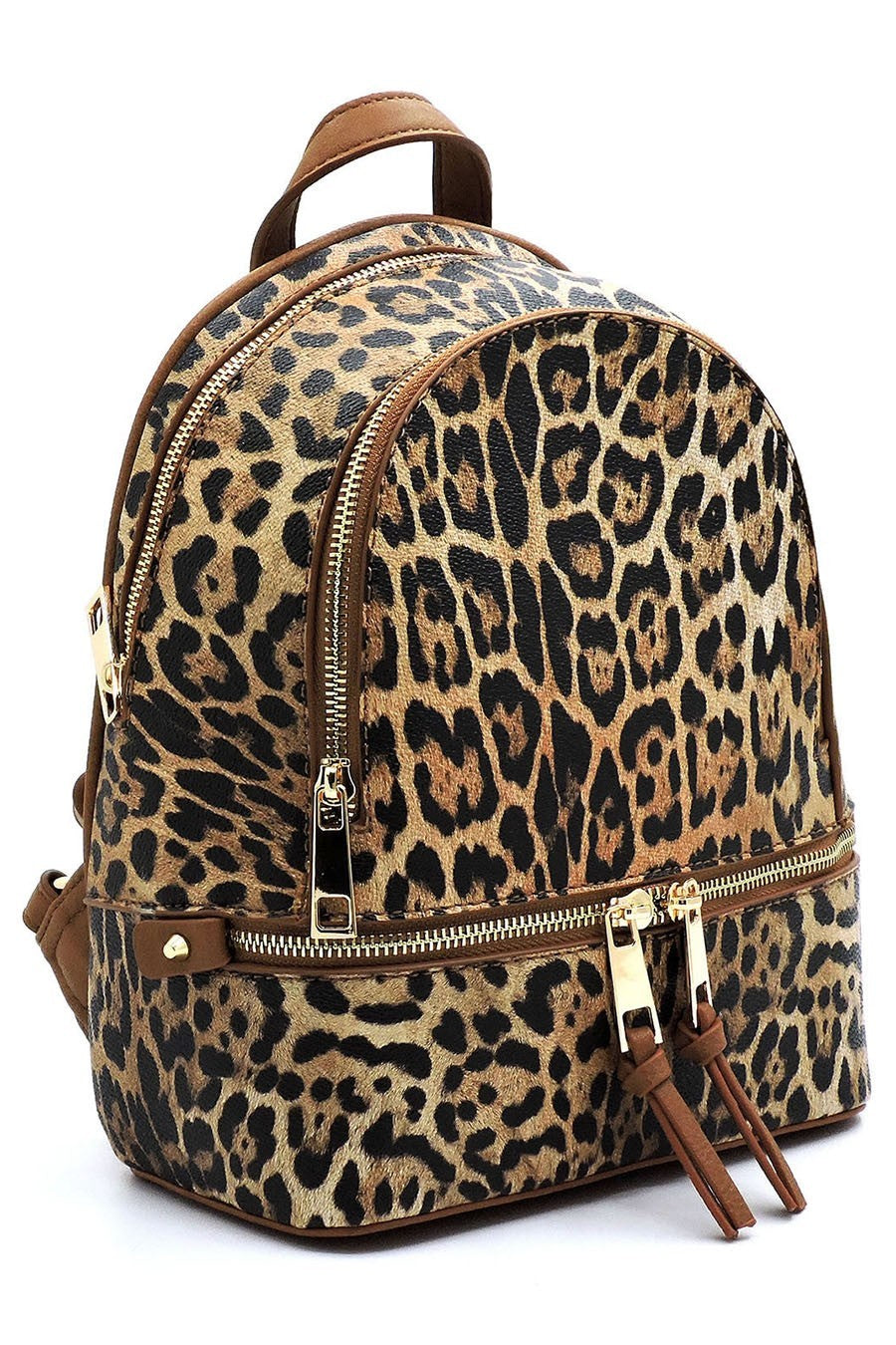 Leopard 2-in-1 Backpack Wallet Set