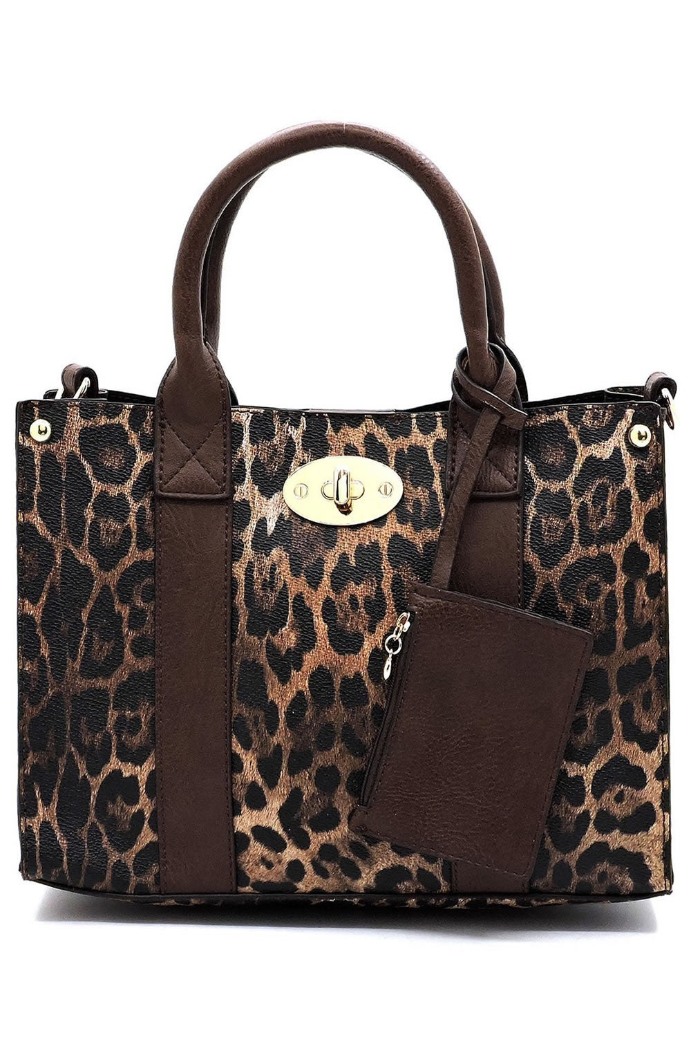 3-in-1 Boxy Satchel With Shoulder Strap