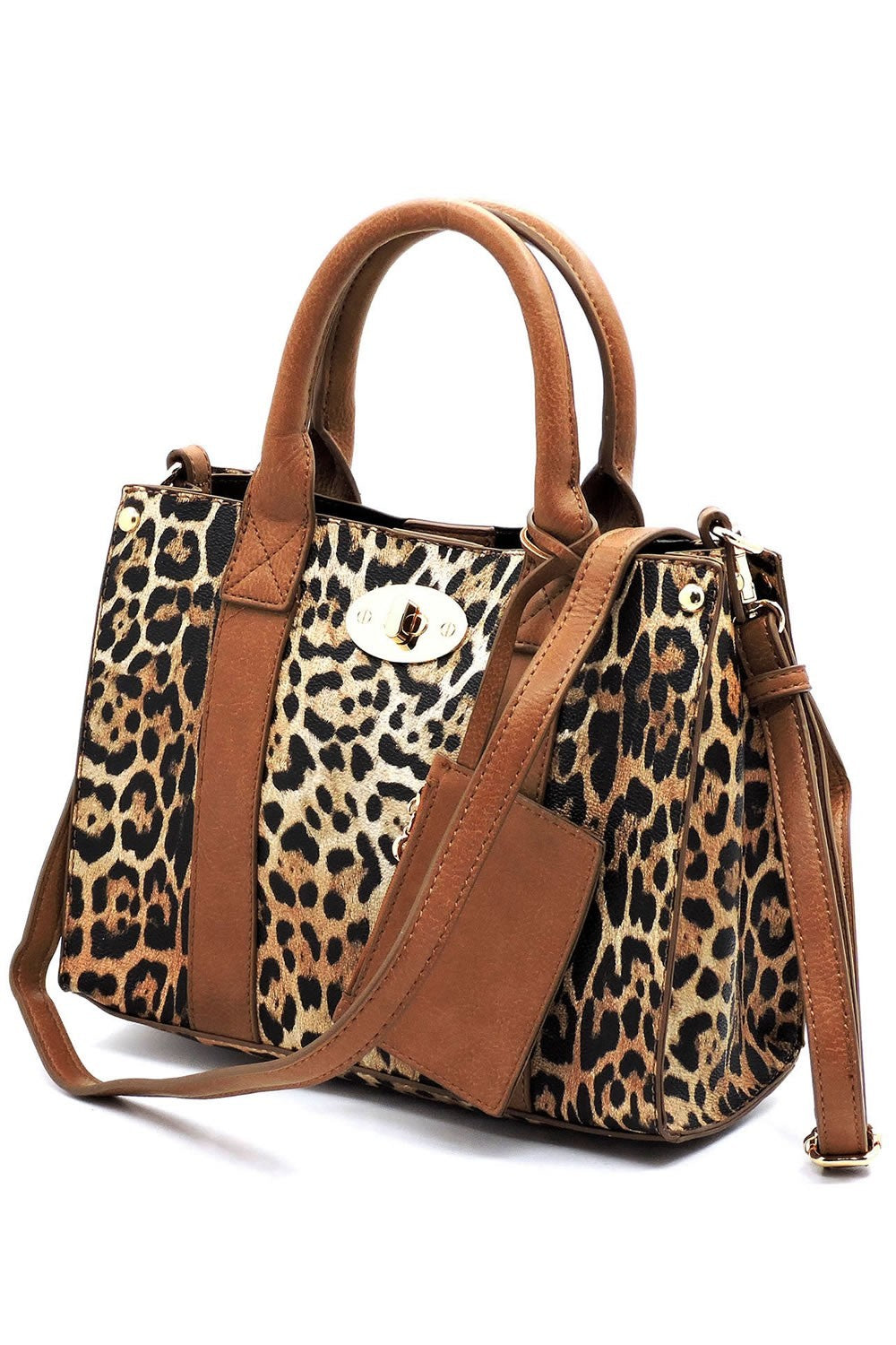 3-in-1 Boxy Satchel With Shoulder Strap