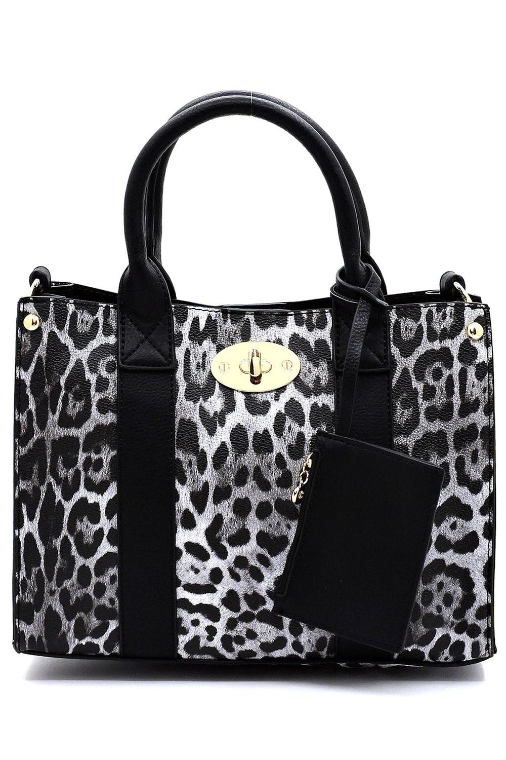 3-in-1 Boxy Satchel With Shoulder Strap