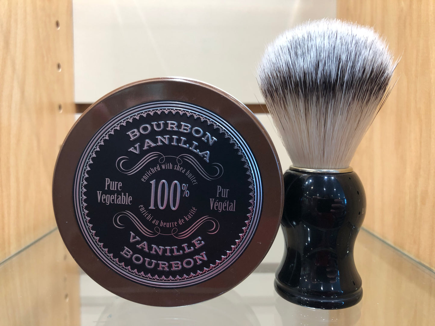 Men's Shave Tin and Shave Brush