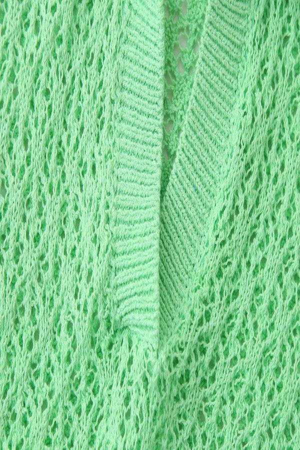 Short Sleeve Collared V-Neck Sweater