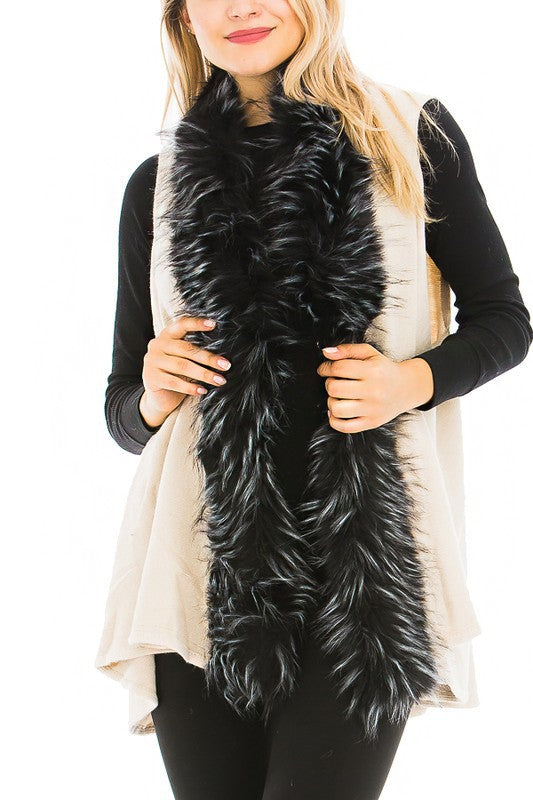 Fur Trim Vest