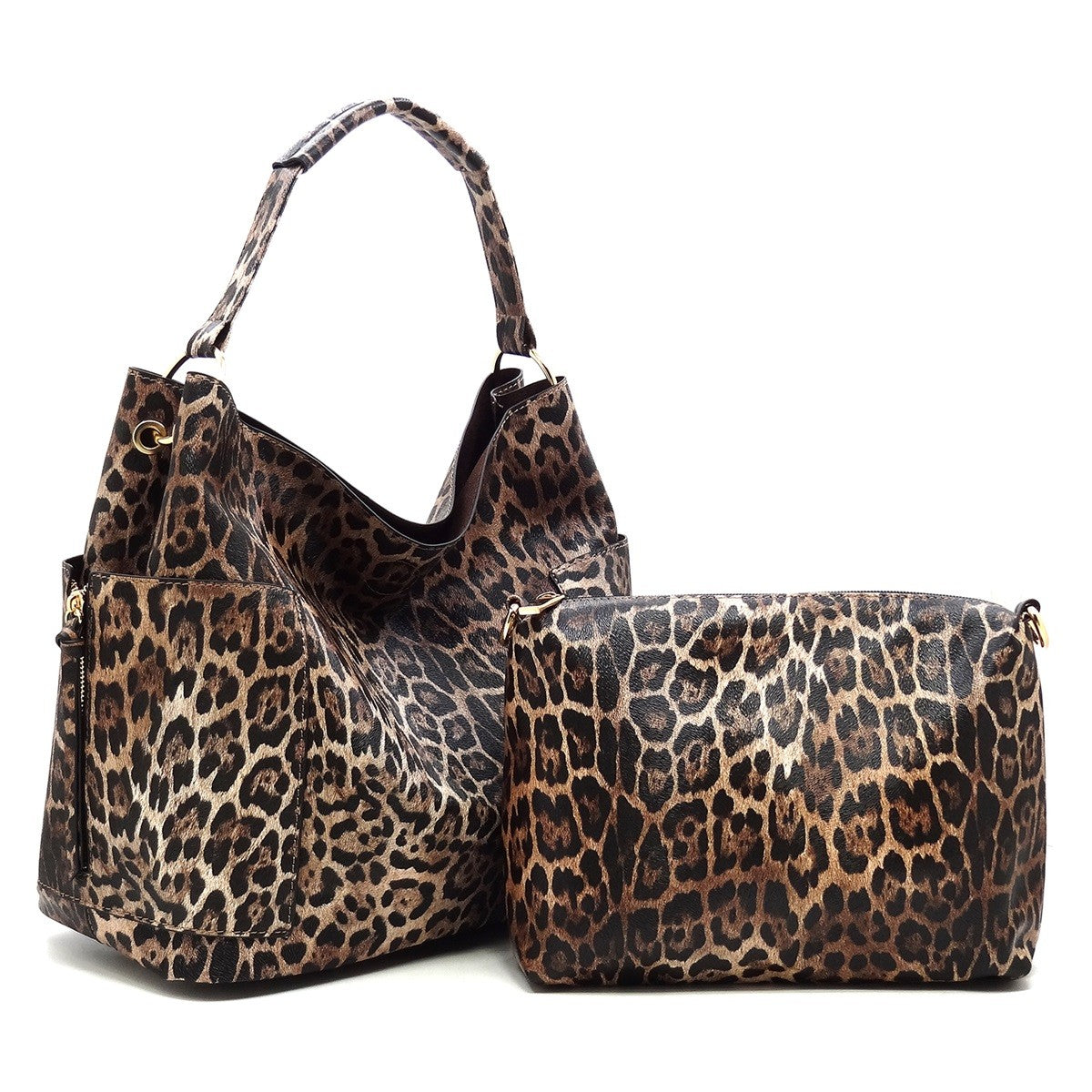 Leopard Hobo Shoulder Bag