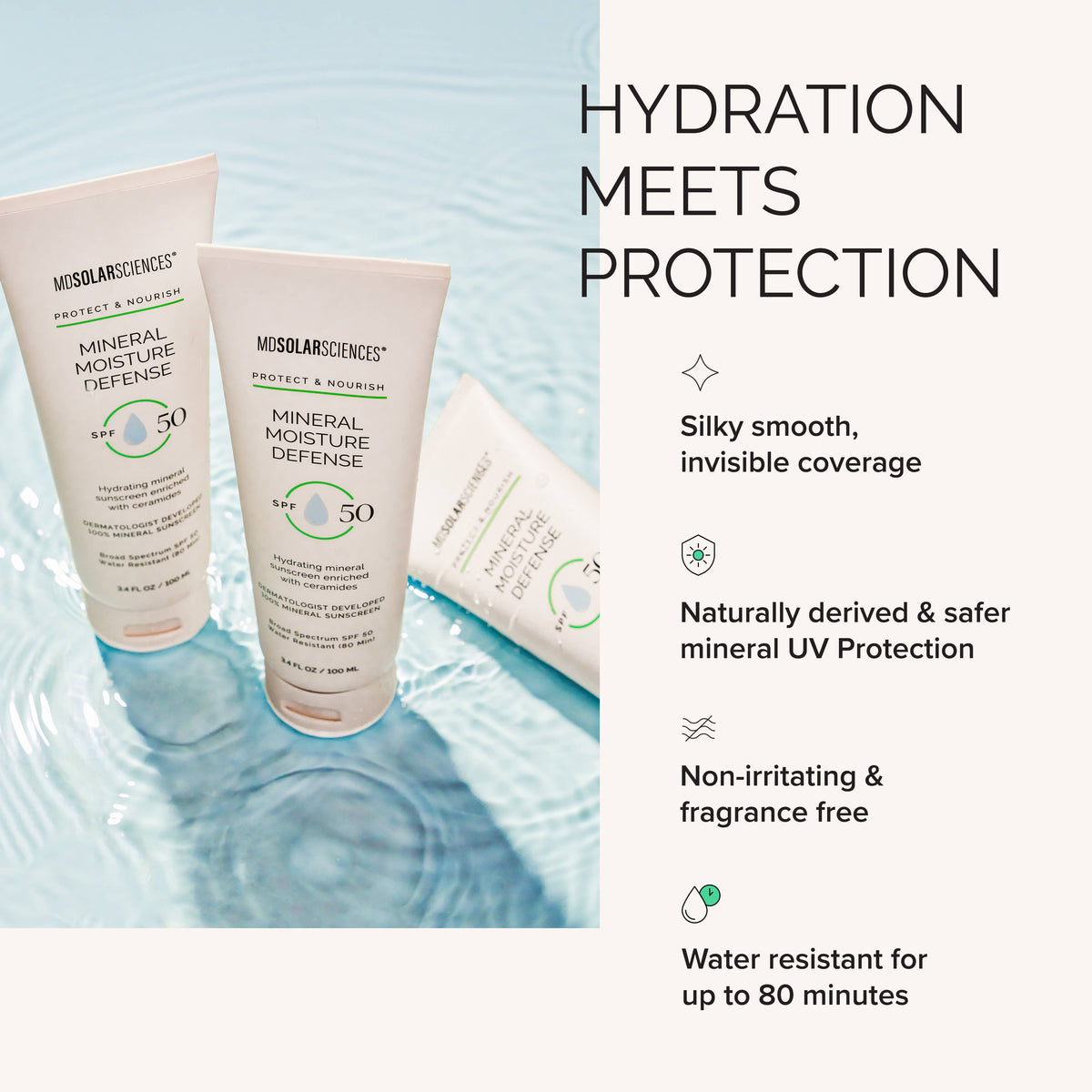 Mineral Moisture Defense SPF 50 | Hydrating Sunscreen